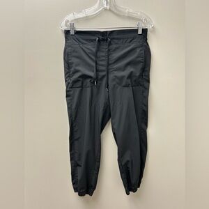 Apana Black Cropped Athletic‎ Joggers